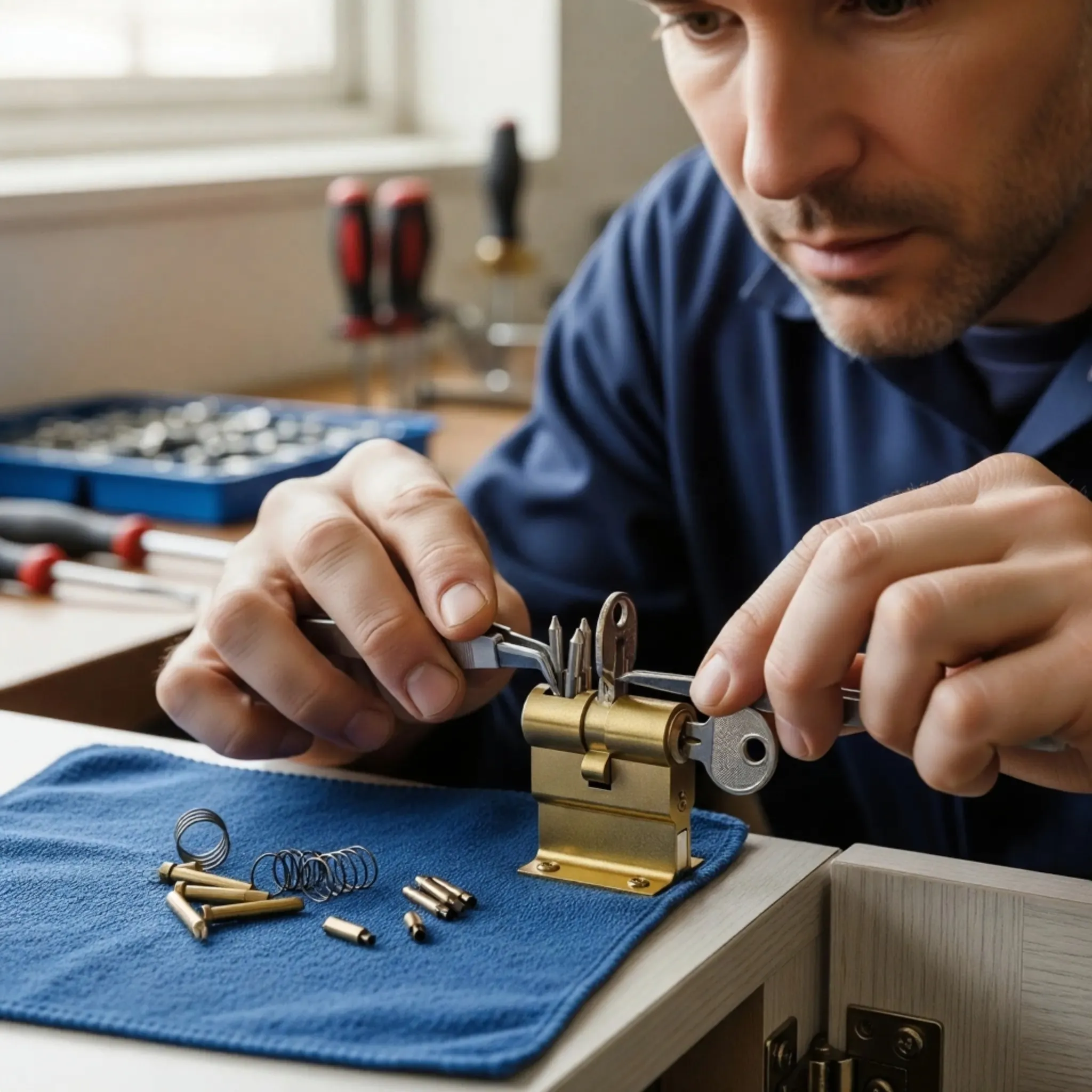 Secure your valuables with our professional Cabinet Lock Rekeying service. Our expert locksmiths provide reliable solutions.