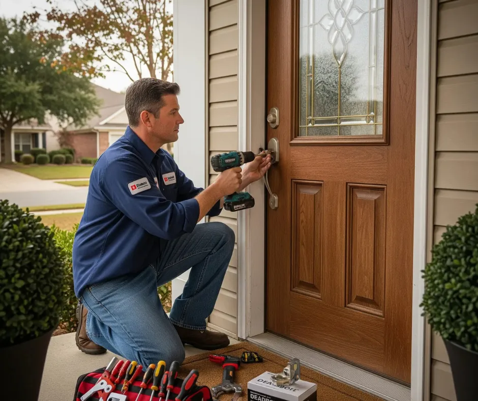 Enhance your home security with a professional Deadbolt Lock Installation. Our locksmiths serve all residential areas.