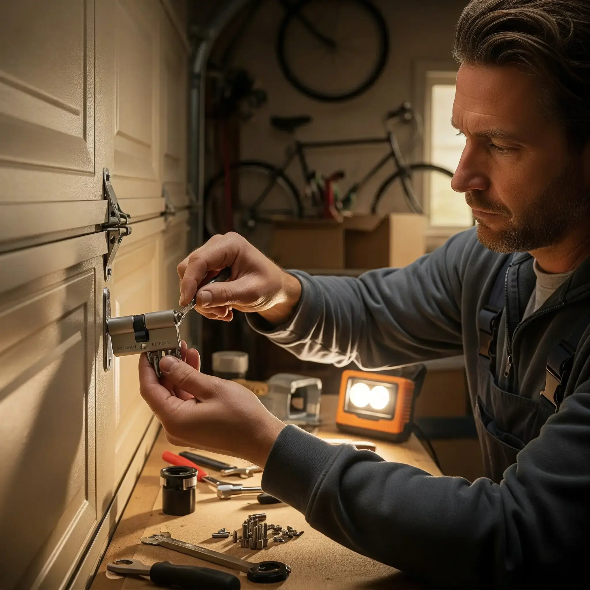 Secure your garage with our professional Garage Door Lock Rekeying service. Our expert locksmiths provide fast and reliable solutions.