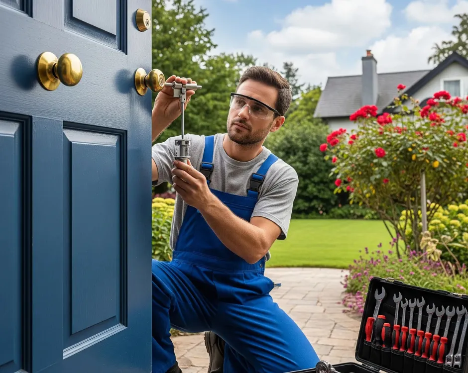 Expert Lock Cylinder Installation for enhanced home security. Our locksmiths serve all residential areas.