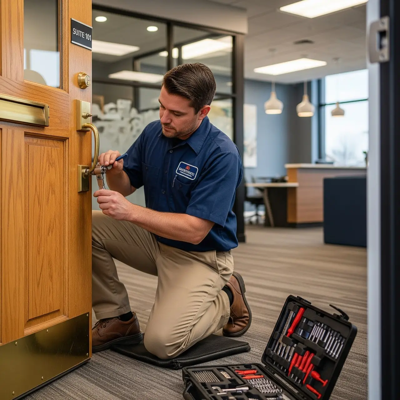 Rekeying a front door lock