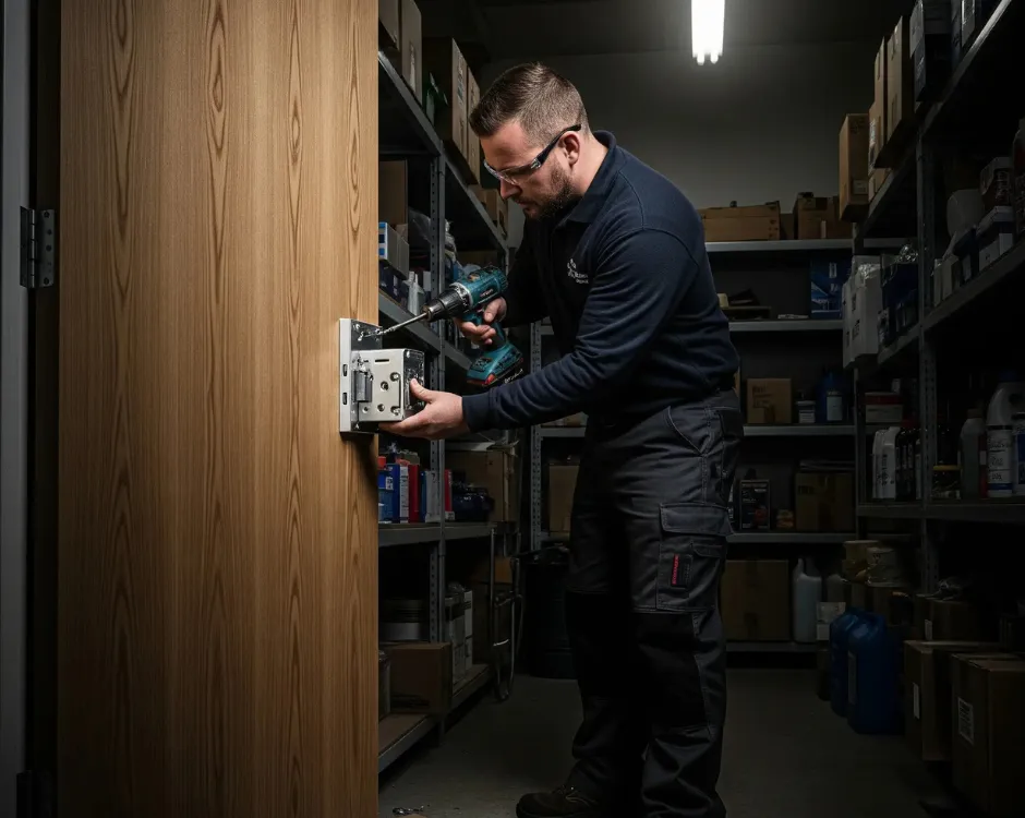 Secure your inventory with a professional Storeroom Function Lock Installation. Our expert locksmiths provide reliable service.