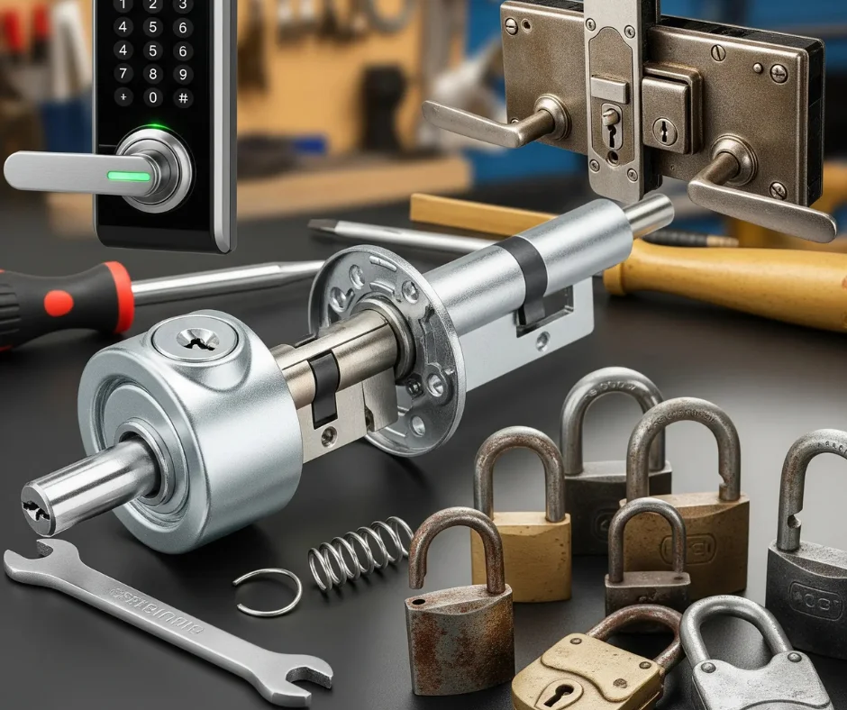 Explore the various Types of Locks We Repair, from high-security and electronic locks to traditional deadbolts and padlocks.